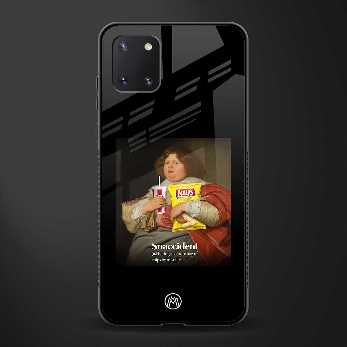 snaccident glass case for samsung a81 image