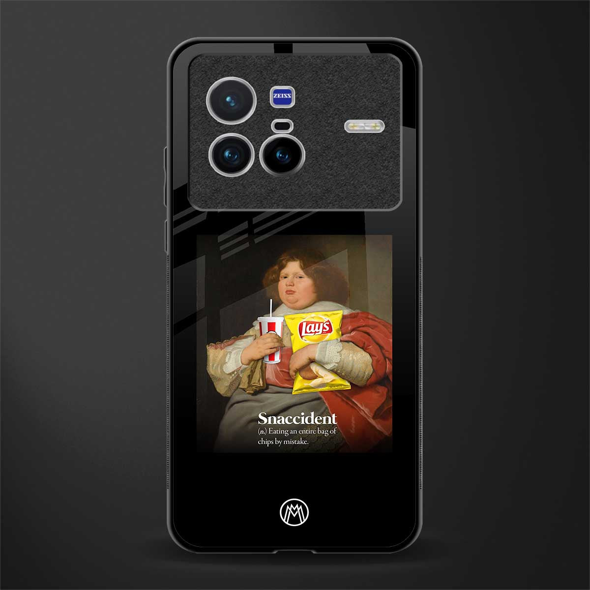 snaccident glass case for vivo x80 image
