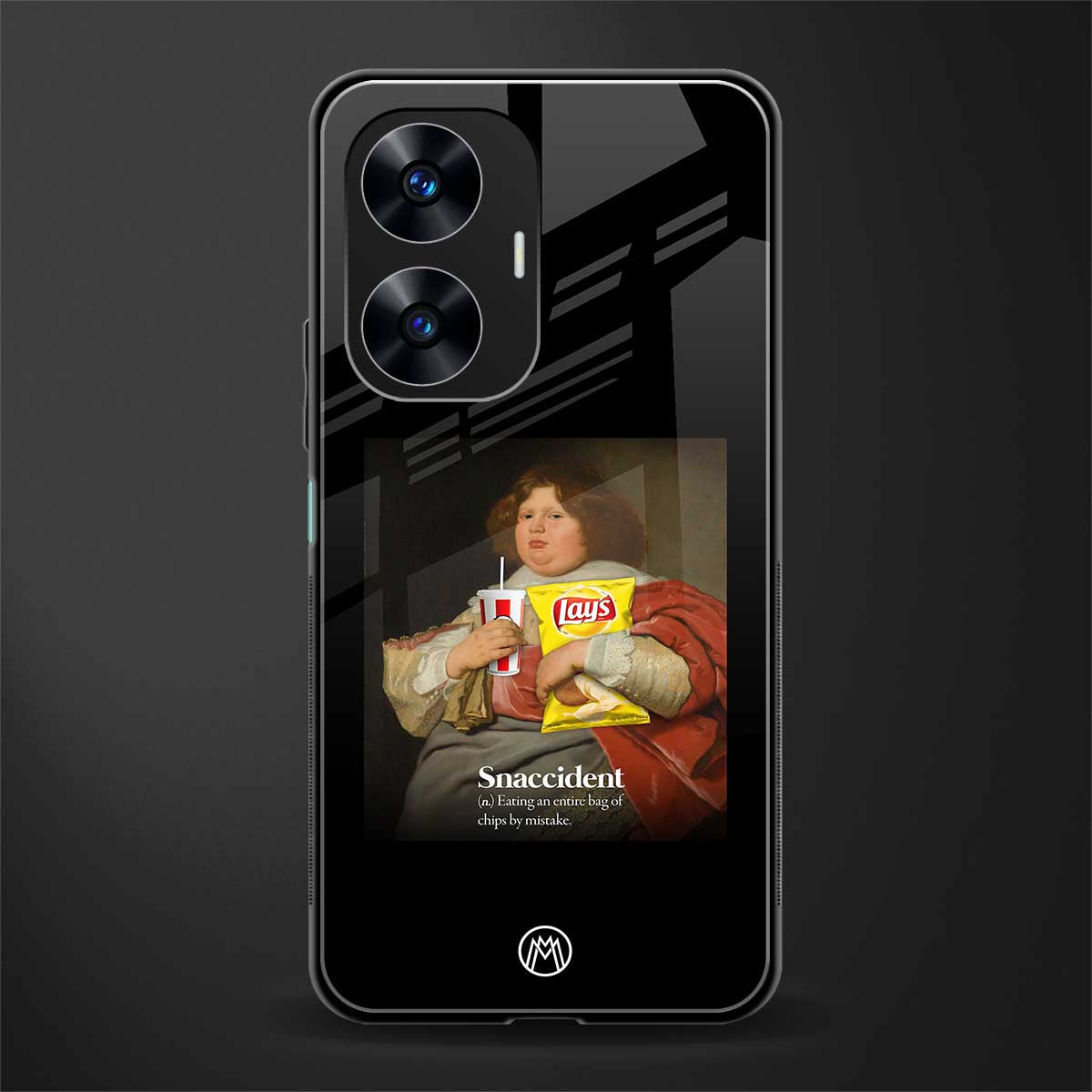 snaccident back phone cover | glass case for realme c55