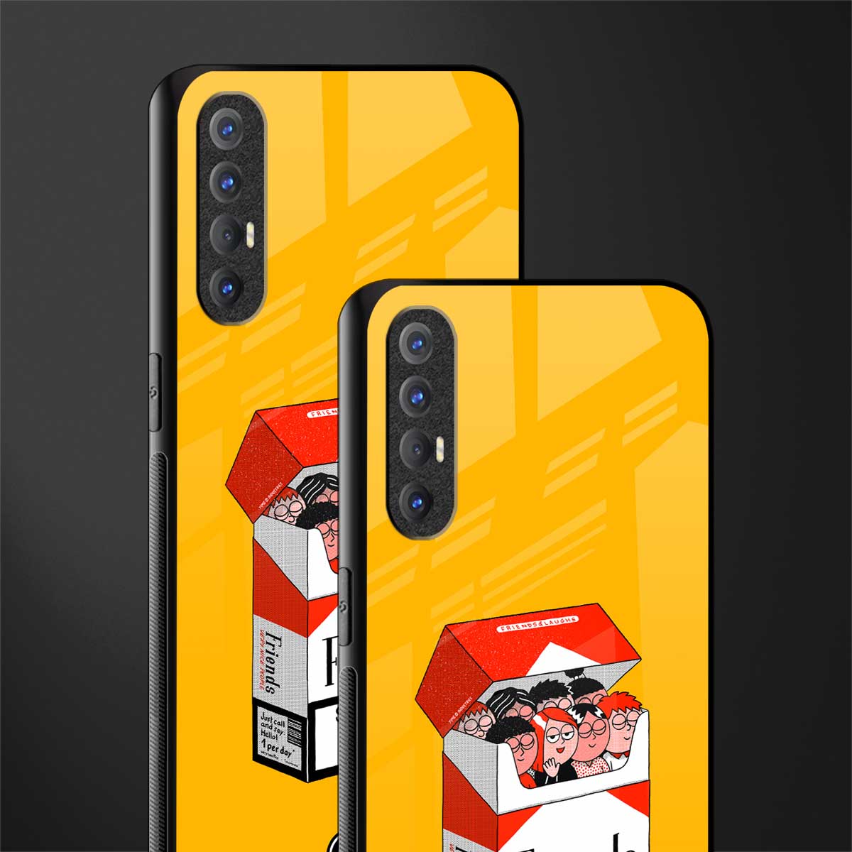 socializing can cause happiness glass case for oppo reno 3 pro image-2