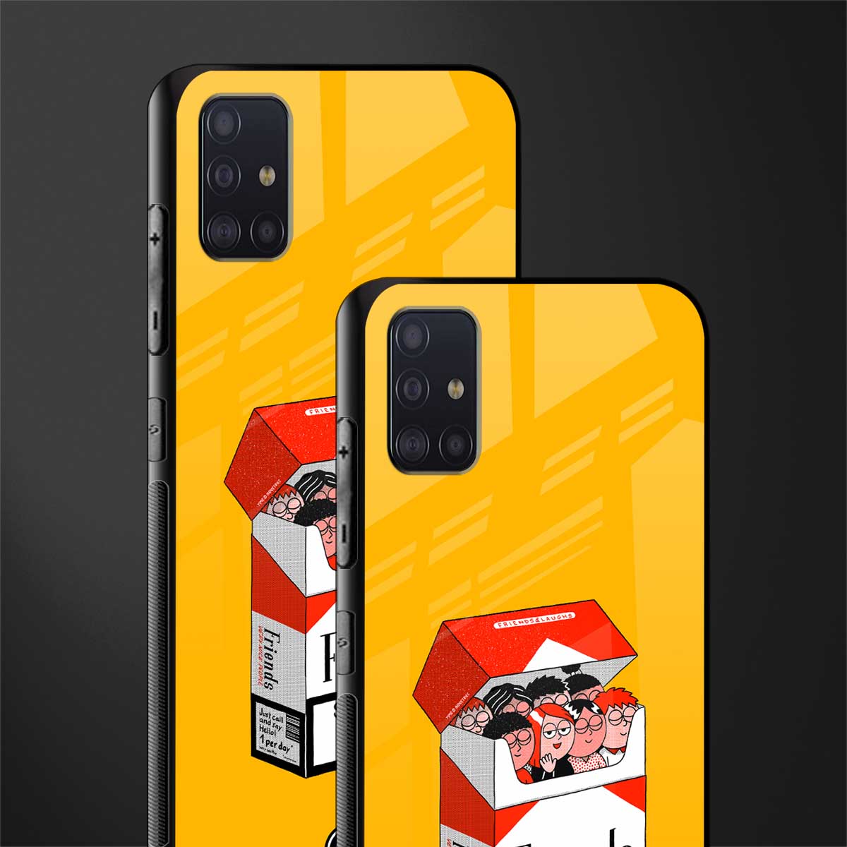 socializing can cause happiness glass case for samsung galaxy a71 image-2