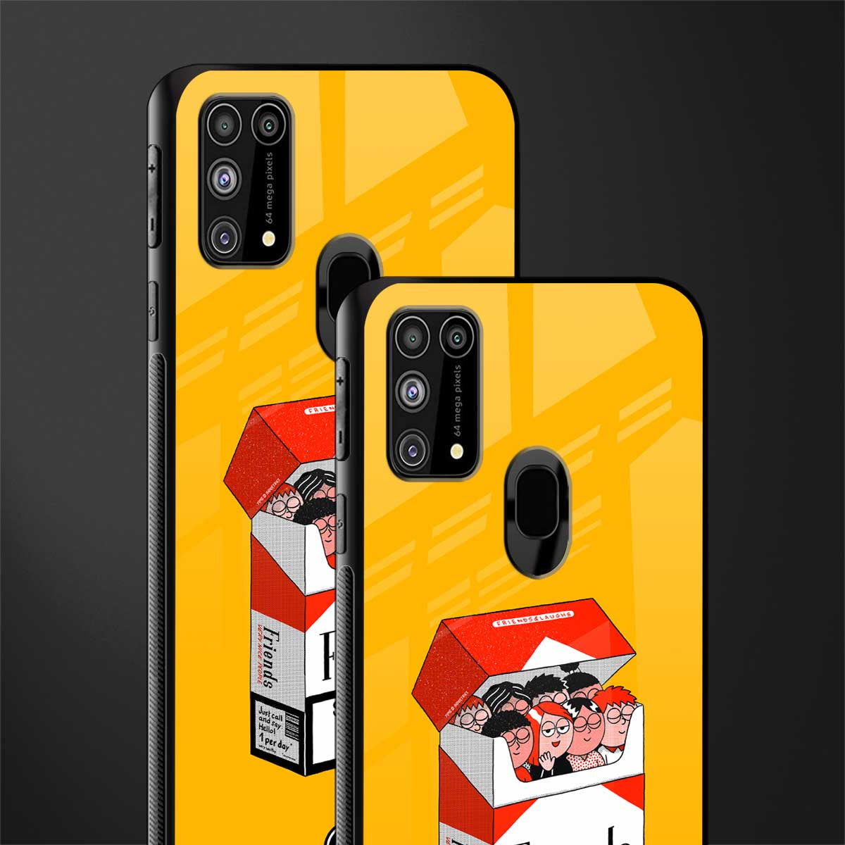 socializing can cause happiness glass case for samsung galaxy m31 prime edition image-2