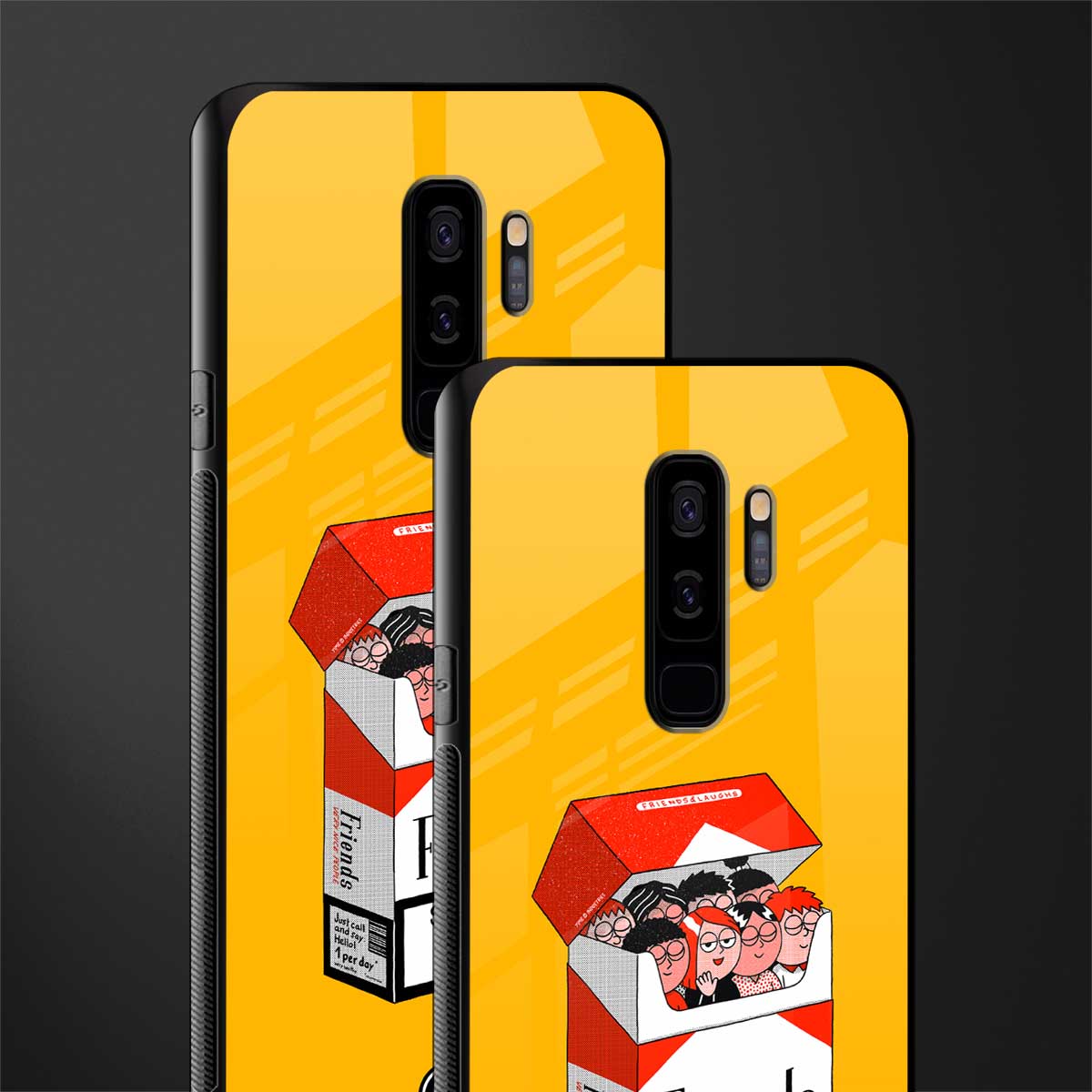 socializing can cause happiness glass case for samsung galaxy s9 plus image-2