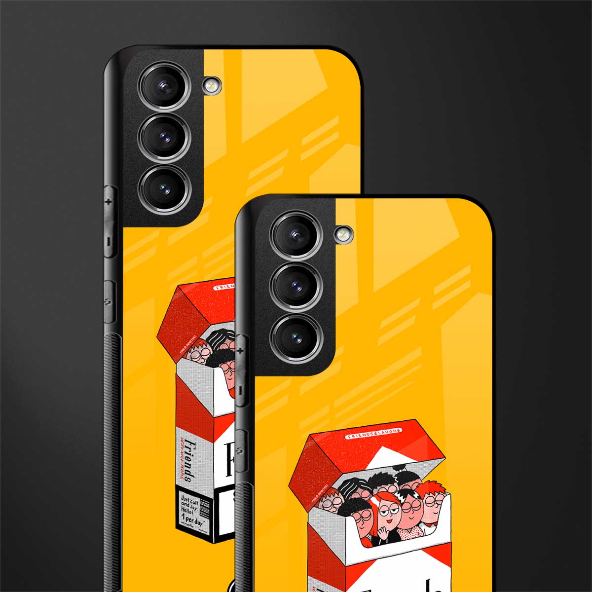 socializing can cause happiness glass case for samsung galaxy s21 image-2