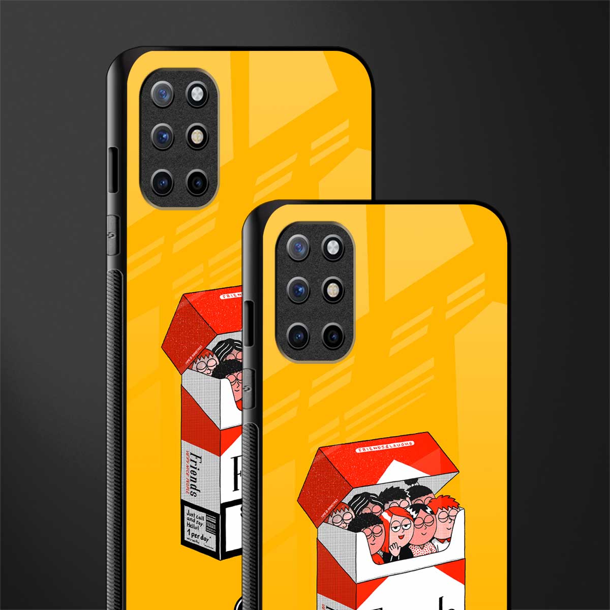socializing can cause happiness glass case for oneplus 8t image-2
