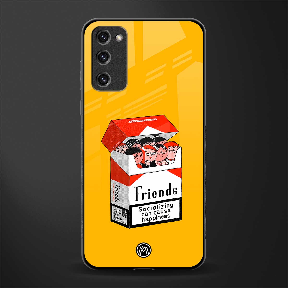 socializing can cause happiness glass case for samsung galaxy s20 fe image