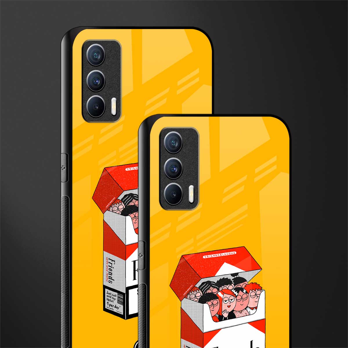 socializing can cause happiness glass case for realme x7 image-2