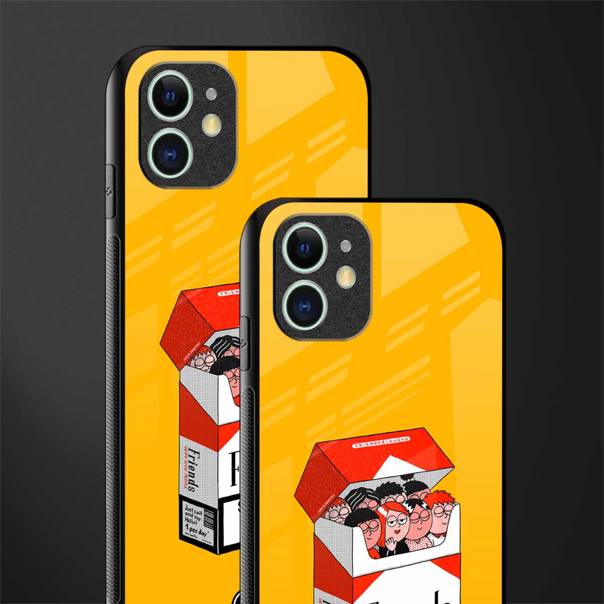 socializing can cause happiness glass case for iphone 12 mini image-2