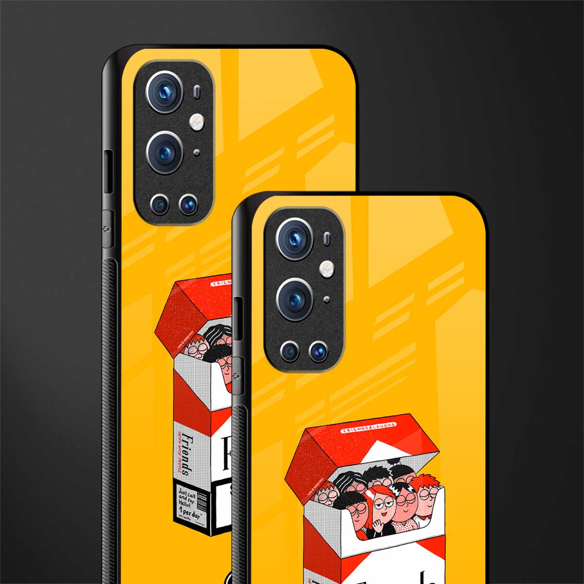 socializing can cause happiness glass case for oneplus 9 pro image-2