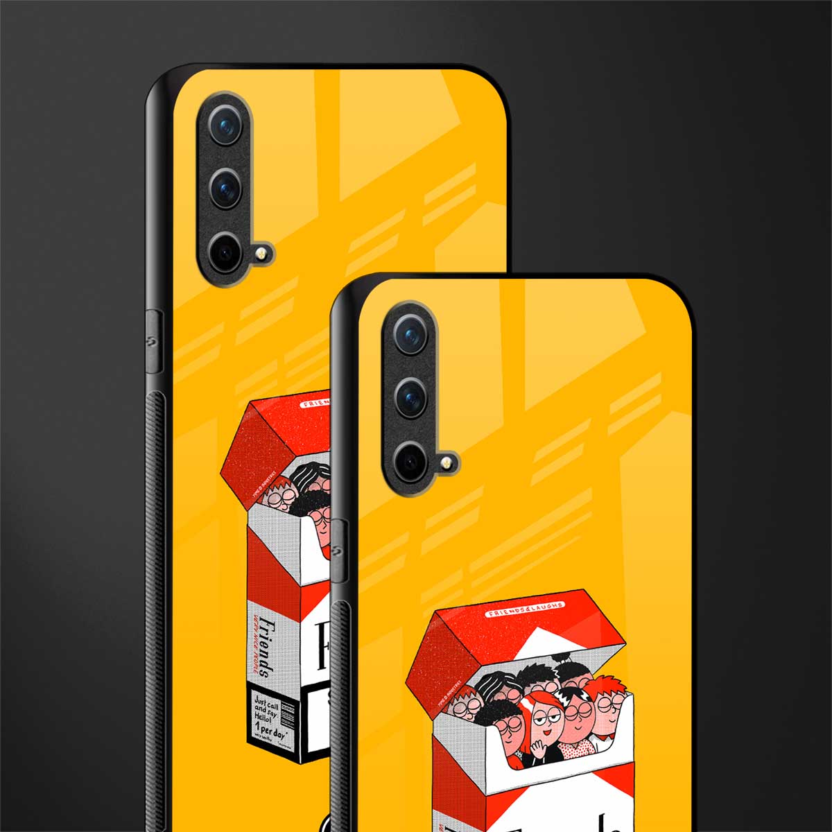 socializing can cause happiness glass case for oneplus nord ce 5g image-2