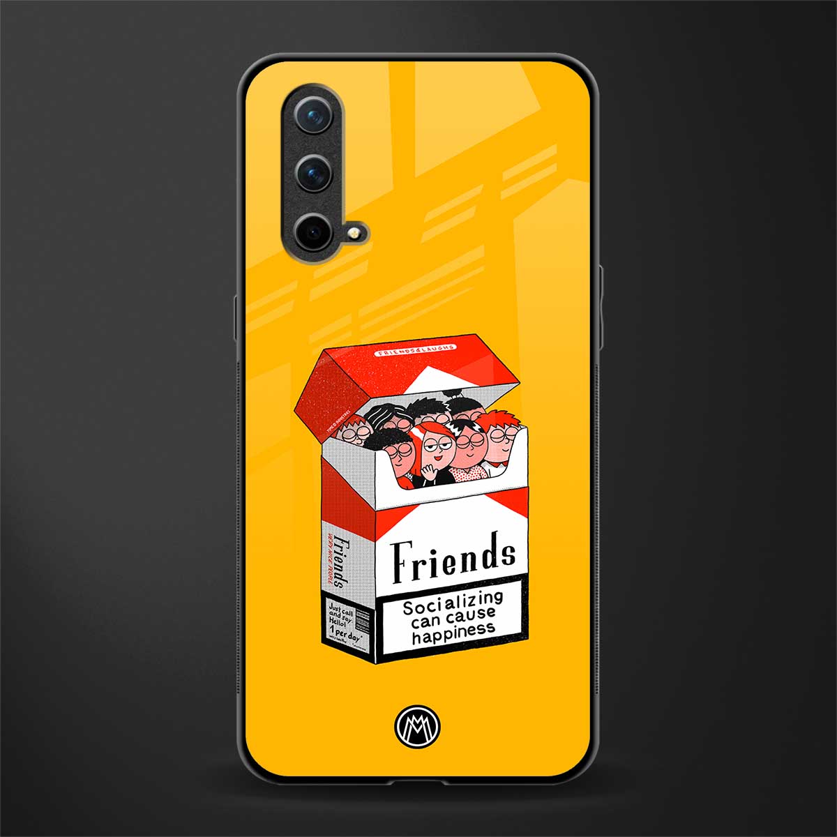 socializing can cause happiness glass case for oneplus nord ce 5g image