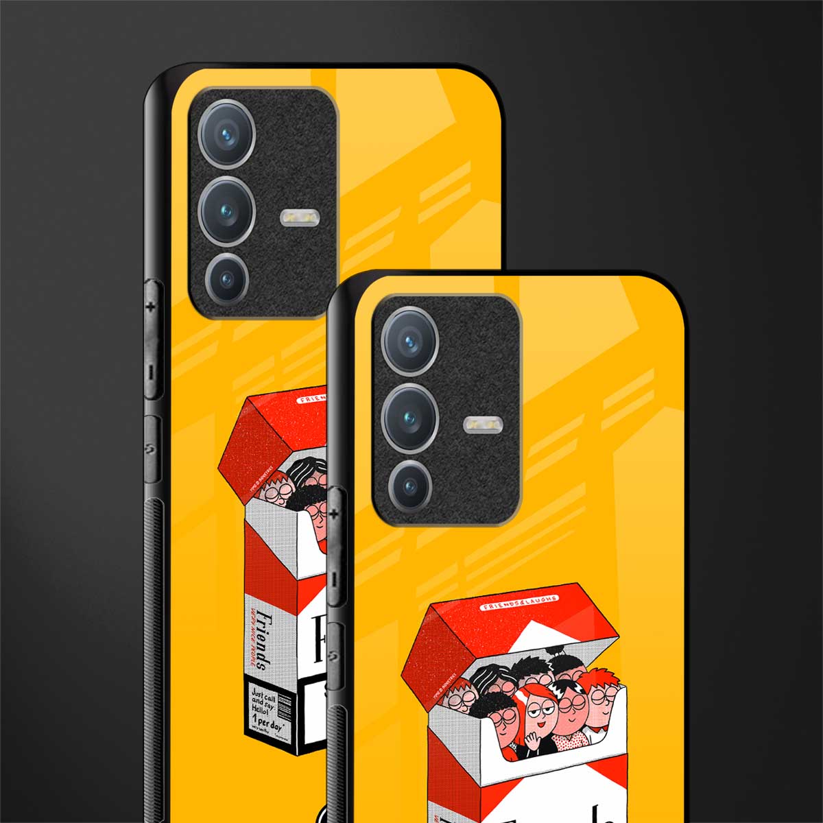 socializing can cause happiness glass case for vivo v23 pro 5g image-2