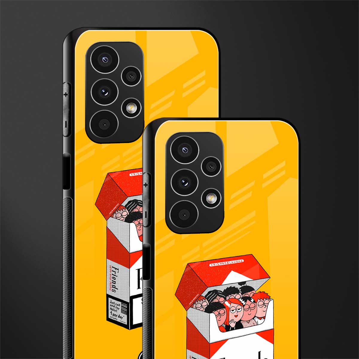 socializing can cause happiness back phone cover | glass case for samsung galaxy a13 4g