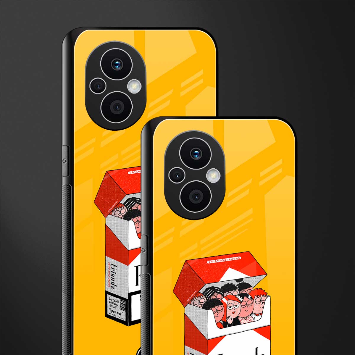 socializing can cause happiness back phone cover | glass case for oppo f21 pro 5g