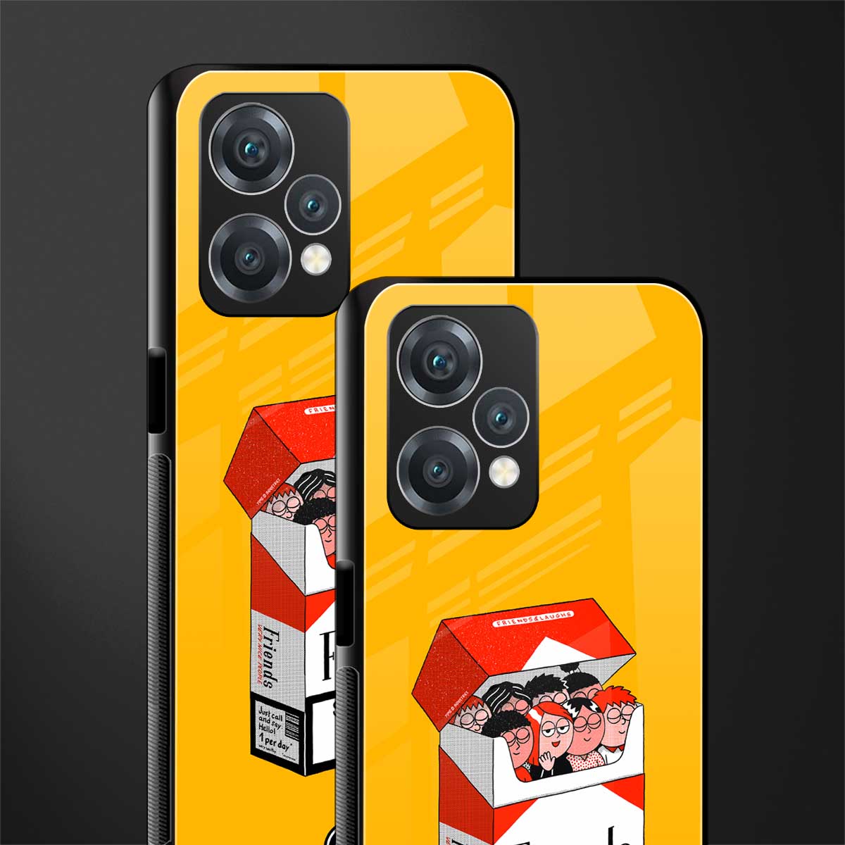 socializing can cause happiness back phone cover | glass case for oneplus nord ce 2 lite 5g