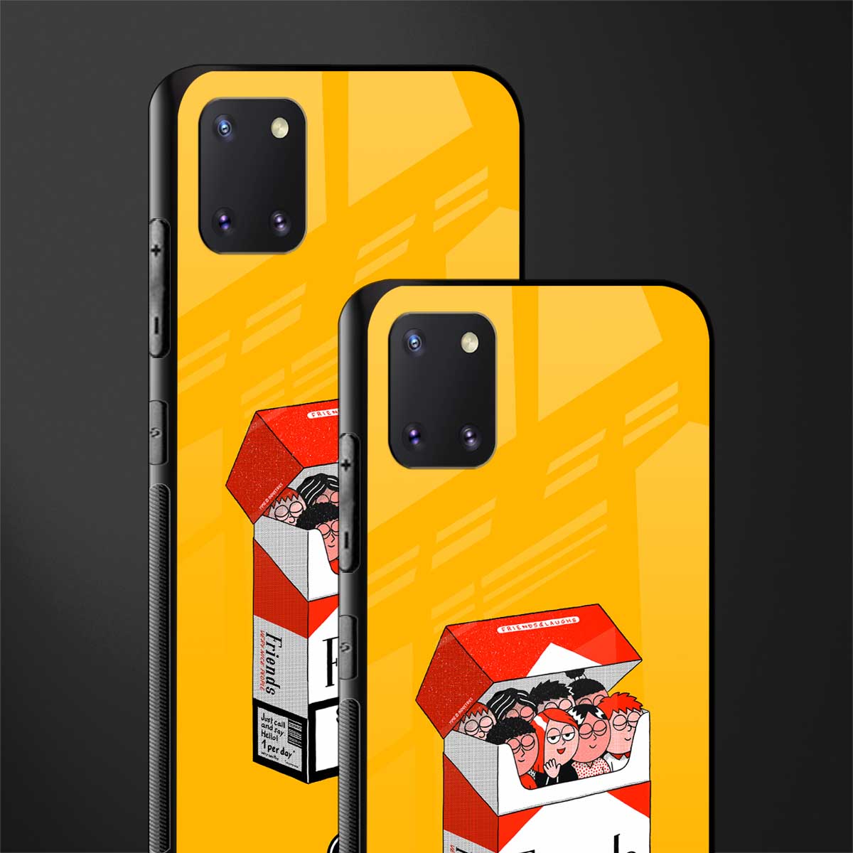 socializing can cause happiness glass case for samsung a81 image-2
