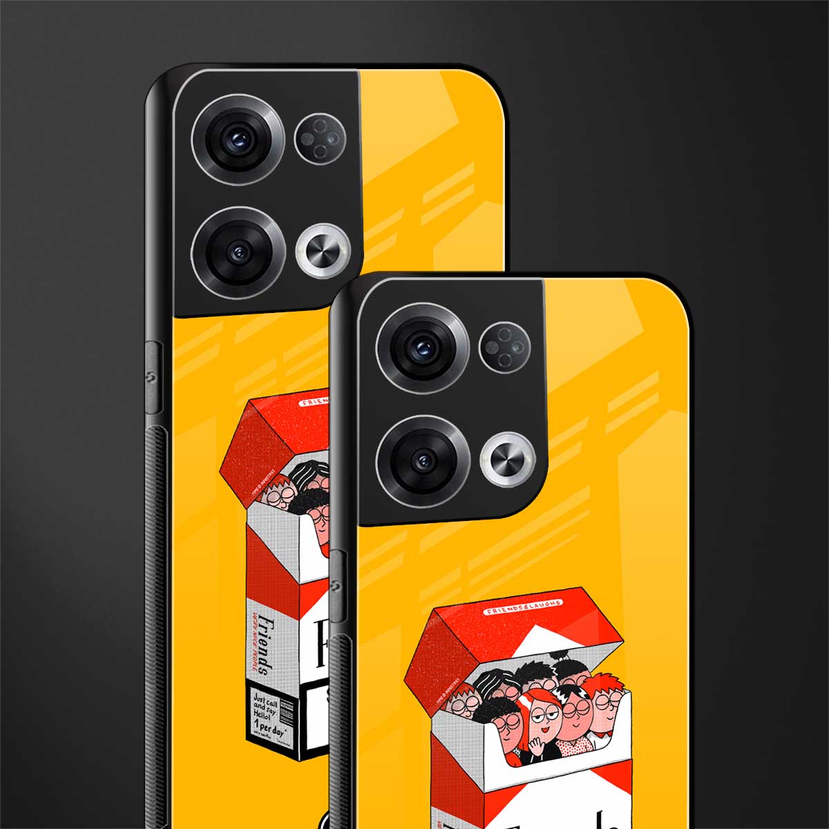 socializing can cause happiness back phone cover | glass case for oppo reno 8