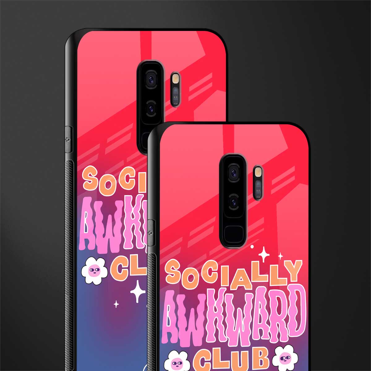 socially awkward club glass case for samsung galaxy s9 plus image-2