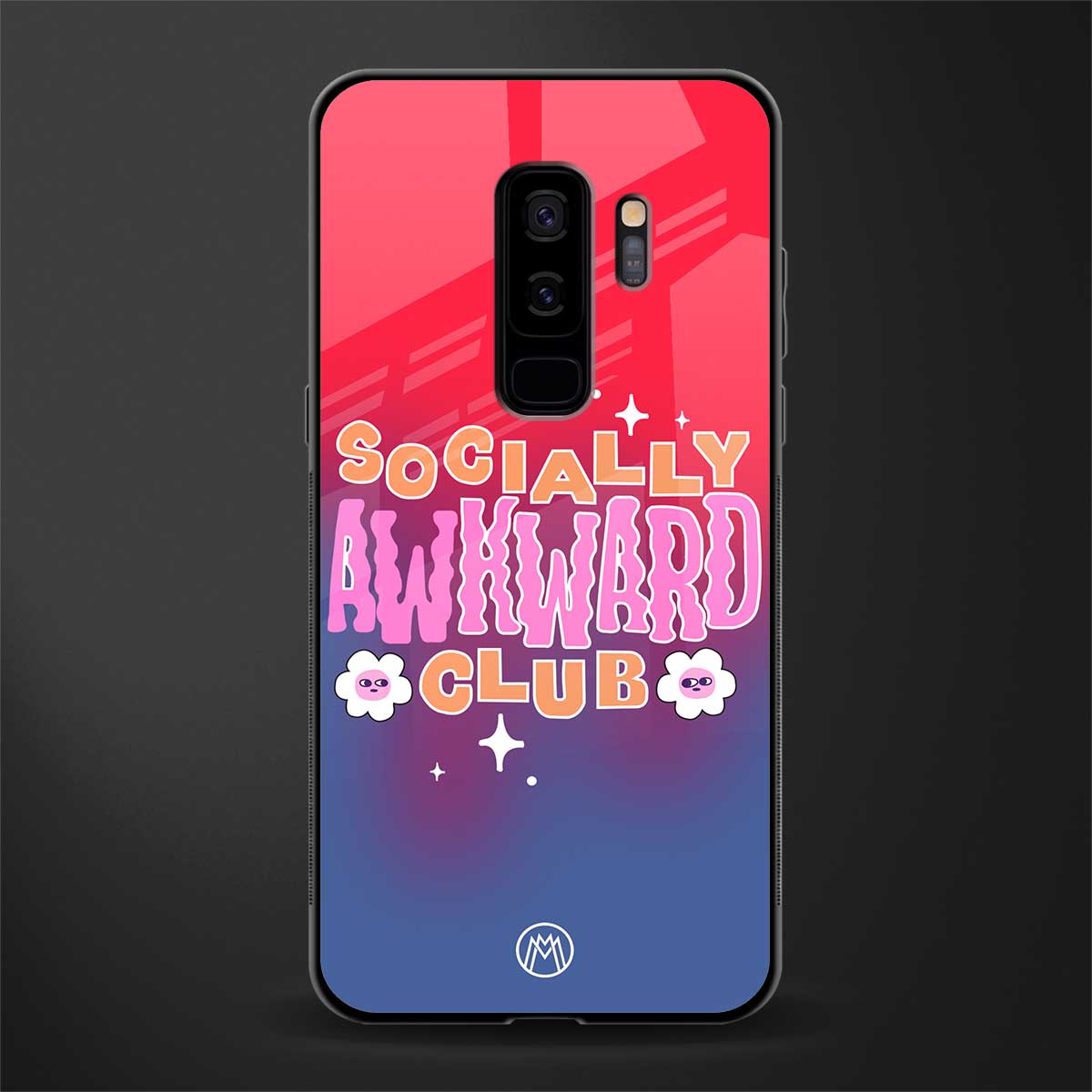 socially awkward club glass case for samsung galaxy s9 plus image