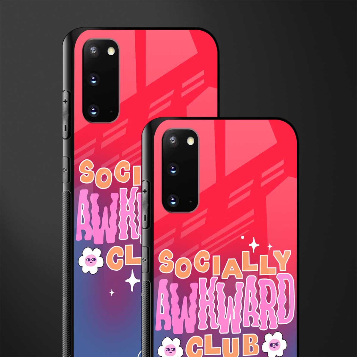 socially awkward club glass case for samsung galaxy s20 image-2