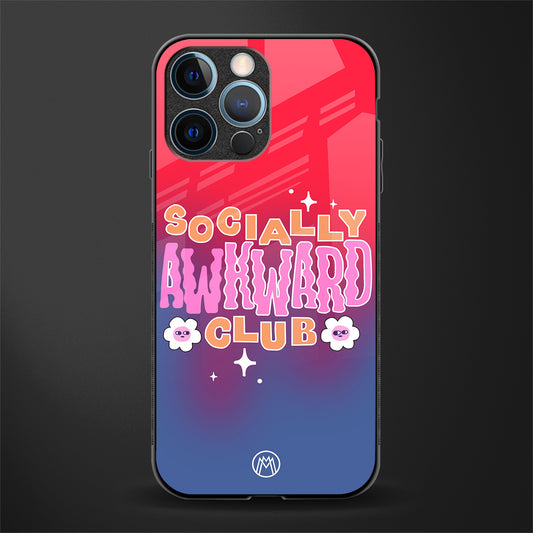 socially awkward club glass case for iphone 14 pro image