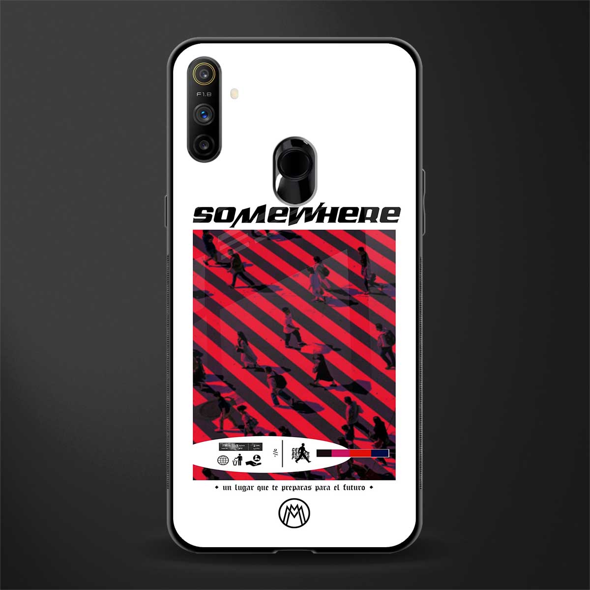 somewhere on the planet glass case for realme narzo 20a image