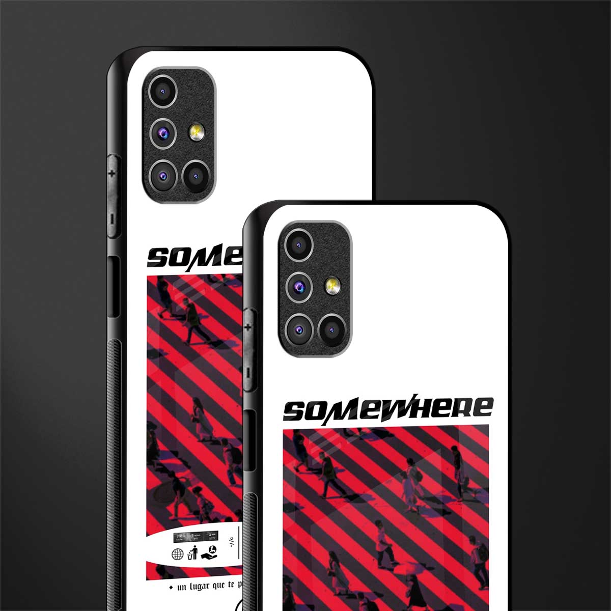 somewhere on the planet glass case for samsung galaxy m51 image-2