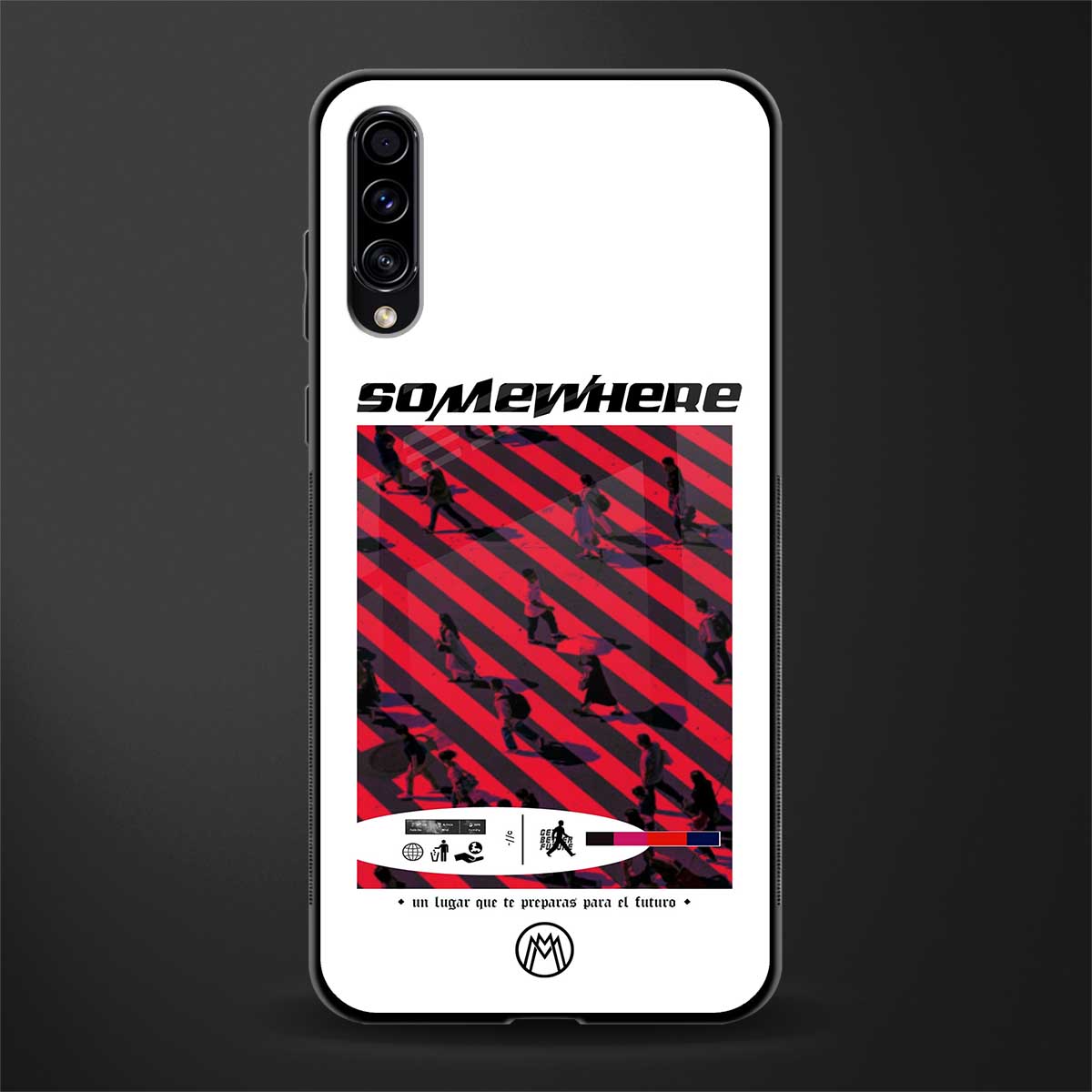 somewhere on the planet glass case for samsung galaxy a70 image