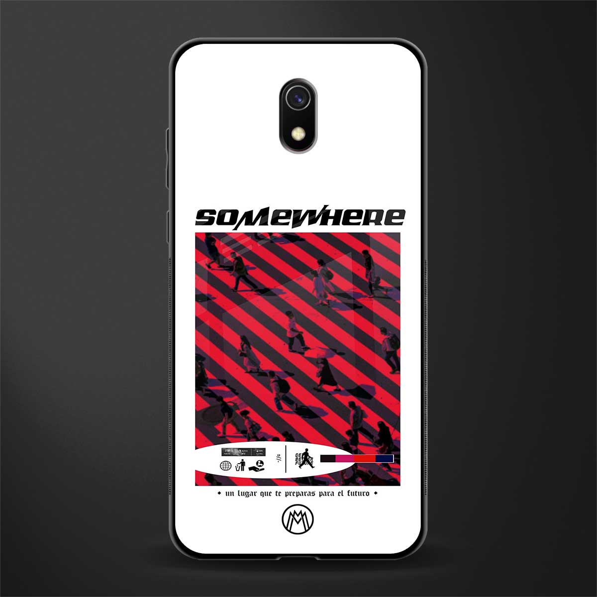somewhere on the planet glass case for redmi 8a image