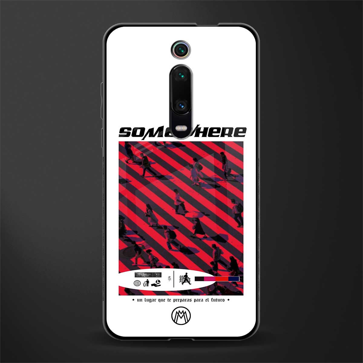 somewhere on the planet glass case for redmi k20 pro image
