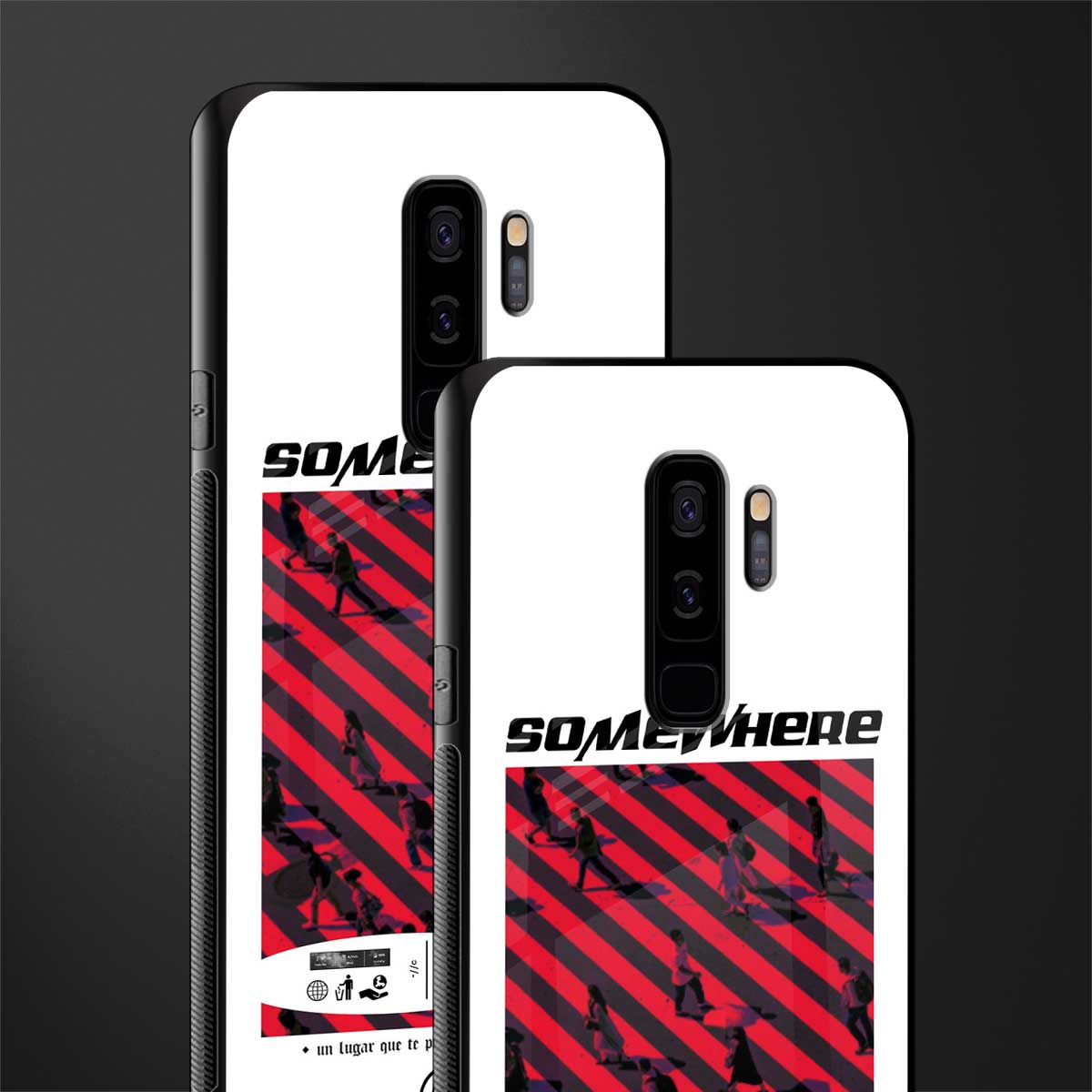 somewhere on the planet glass case for samsung galaxy s9 plus image-2