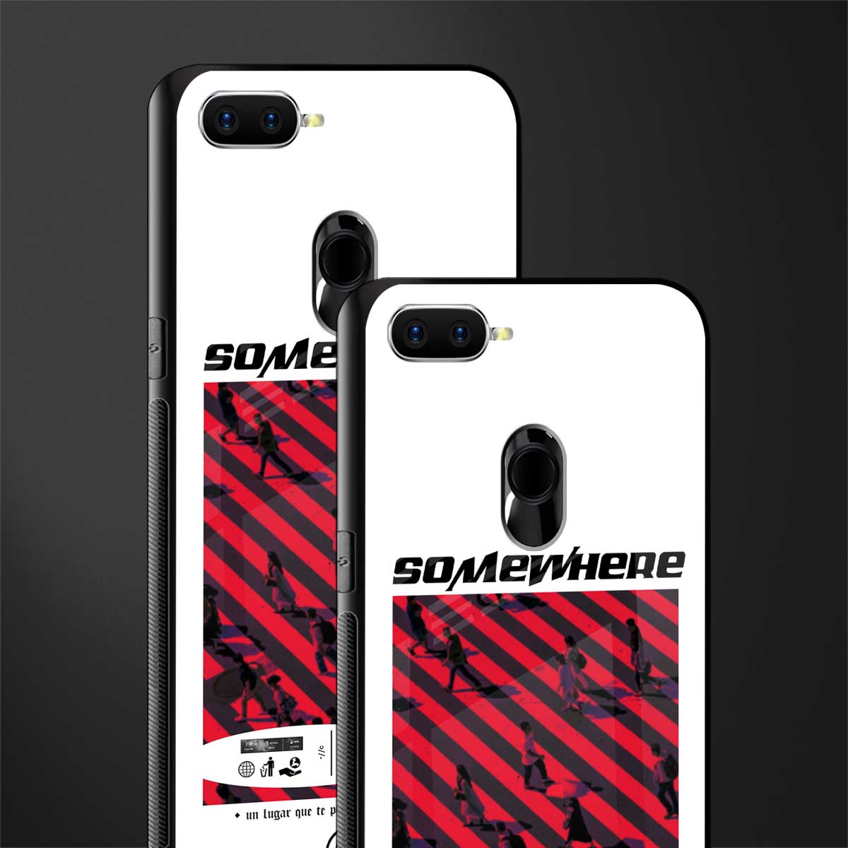 somewhere on the planet glass case for oppo a7 image-2