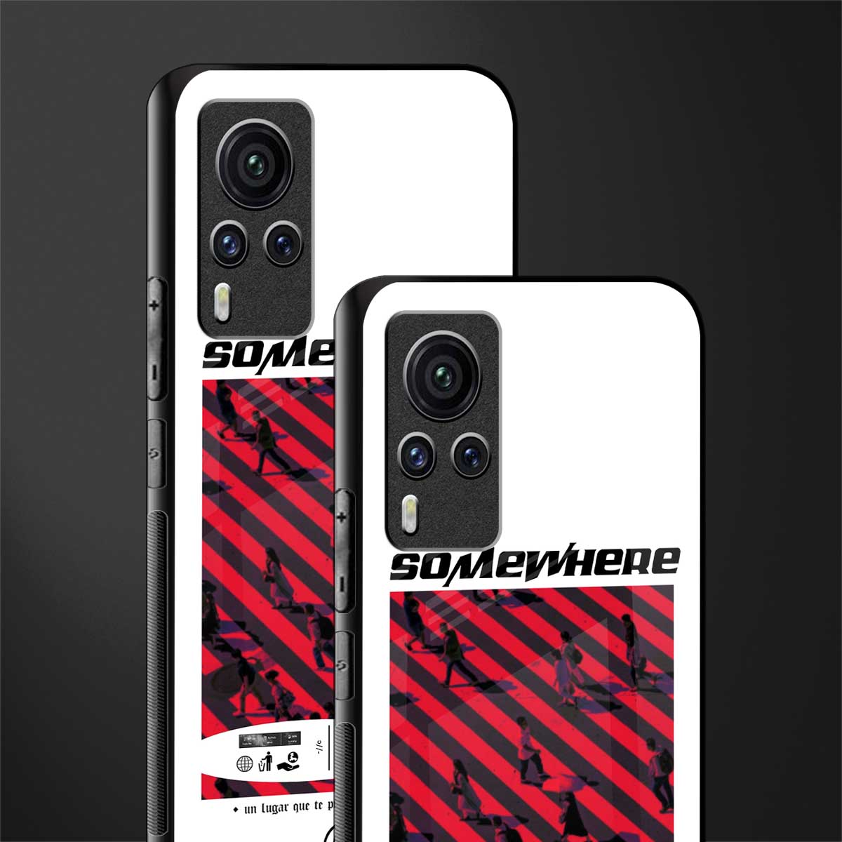 somewhere on the planet glass case for vivo x60 pro image-2