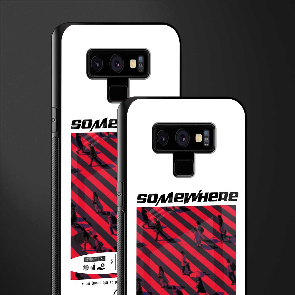 somewhere on the planet glass case for samsung galaxy note 9 image-2