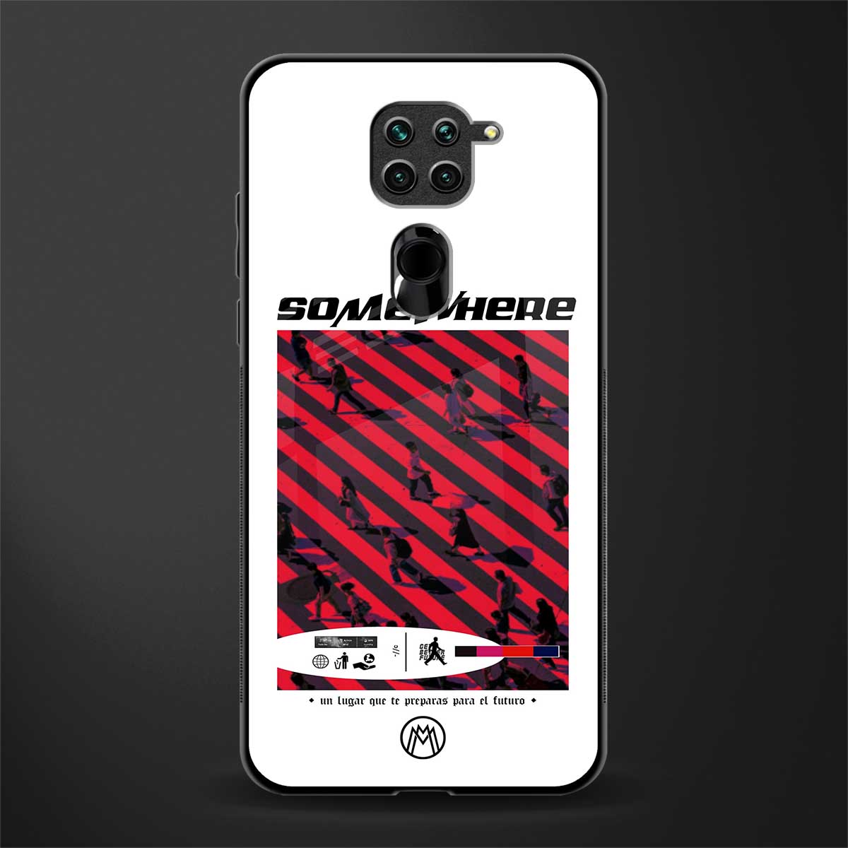 somewhere on the planet glass case for redmi note 9 image
