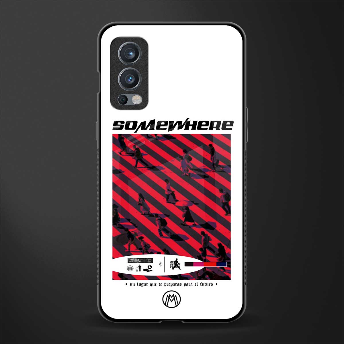 somewhere on the planet glass case for oneplus nord 2 5g image