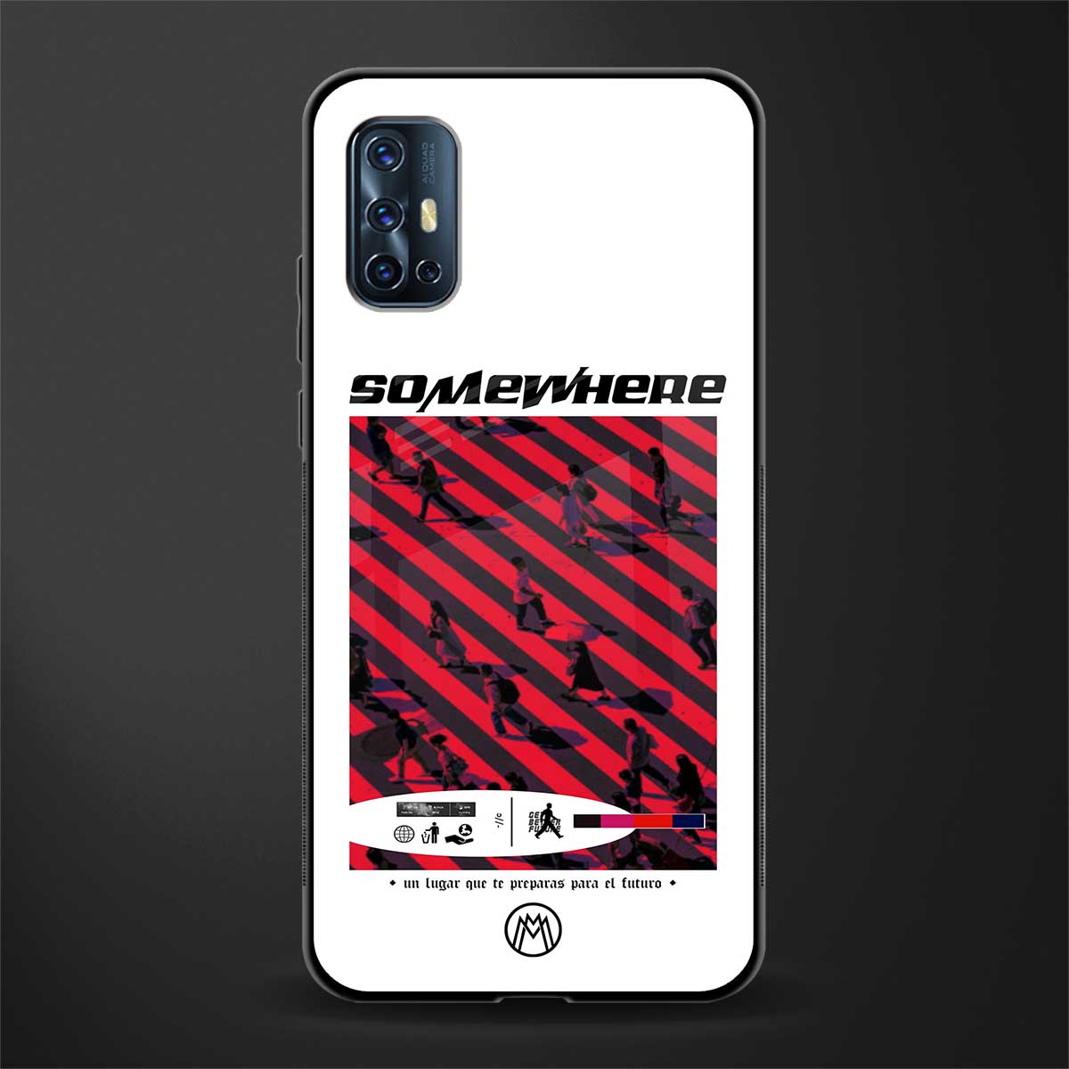 somewhere on the planet glass case for vivo v17 image