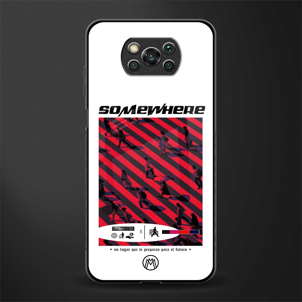 somewhere on the planet glass case for poco x3 pro image