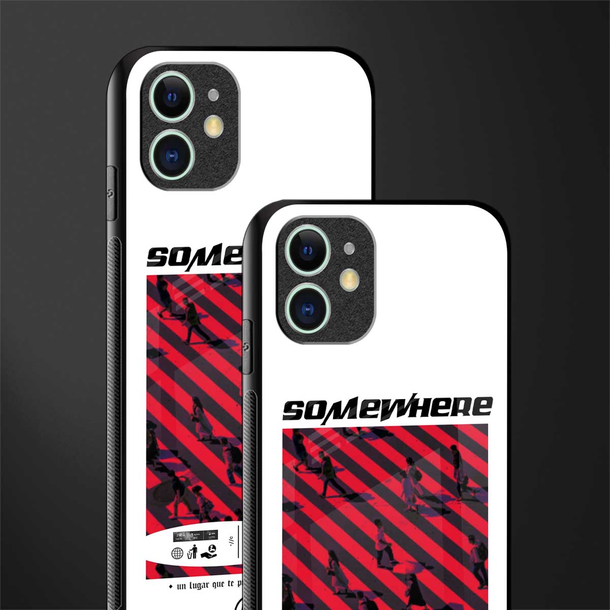 somewhere on the planet glass case for iphone 12 image-2