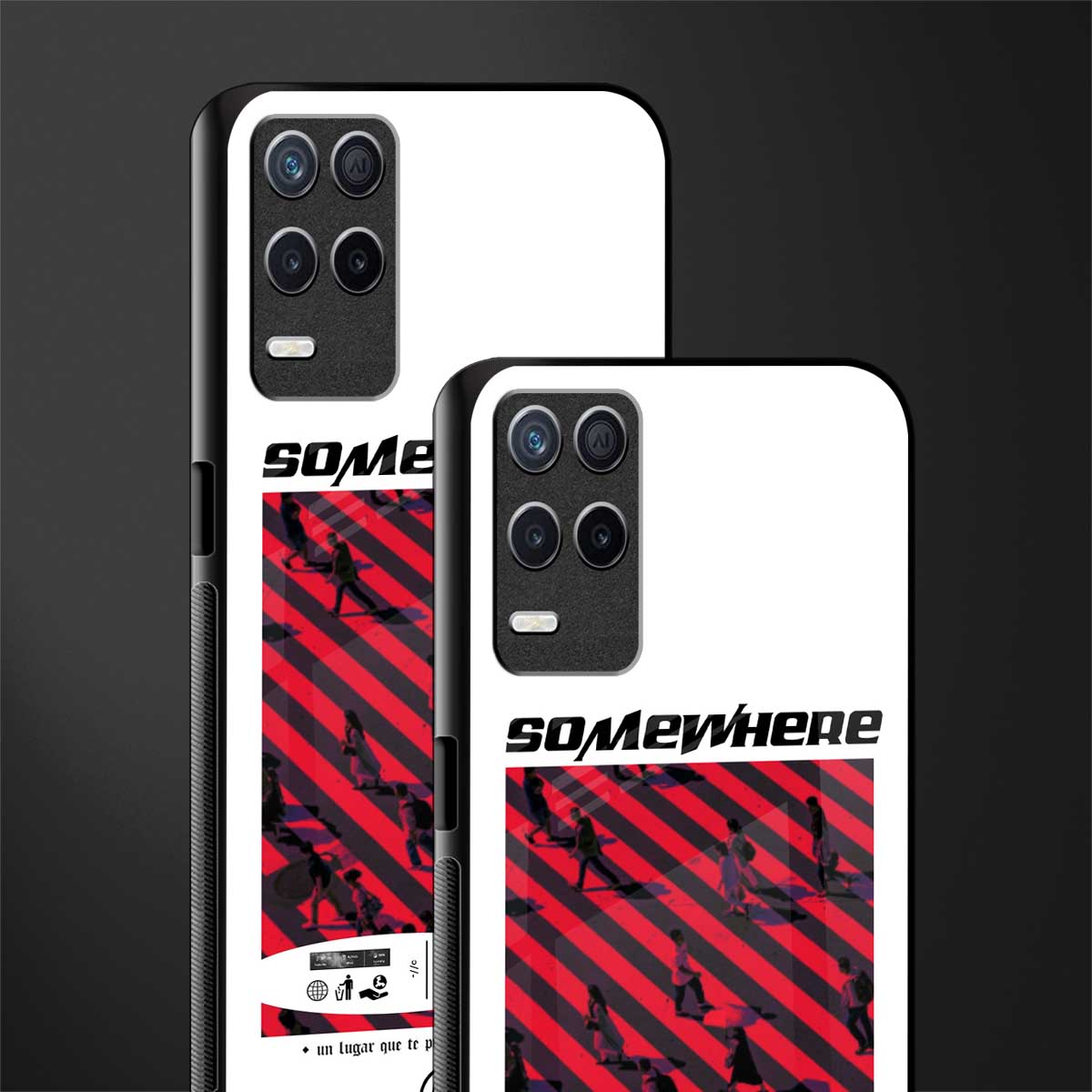somewhere on the planet glass case for realme narzo 30 5g image-2