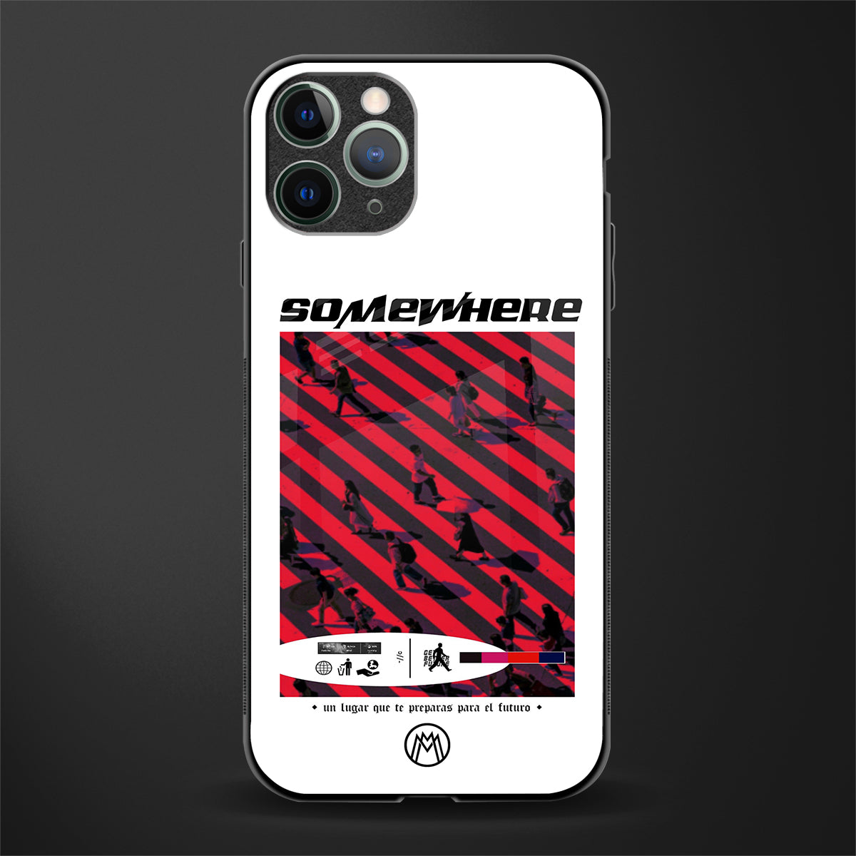 somewhere on the planet glass case for iphone 11 pro image