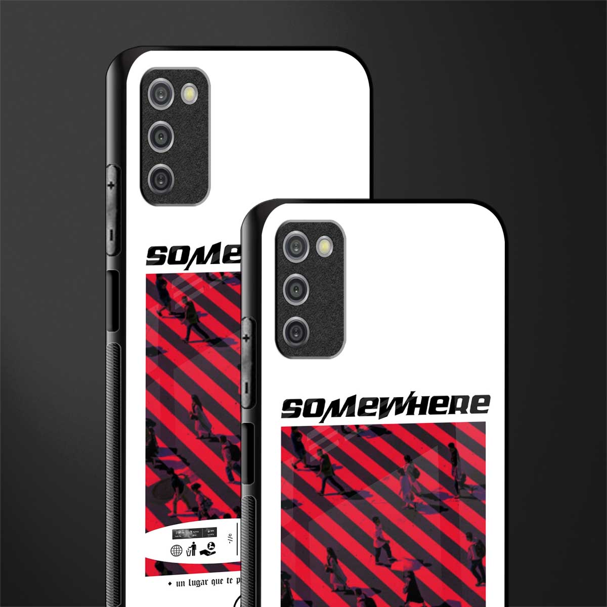 somewhere on the planet glass case for samsung galaxy a03s image-2