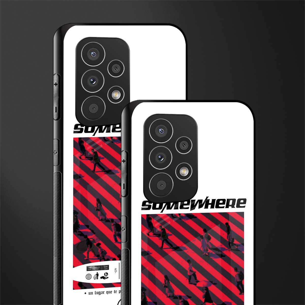 somewhere on the planet back phone cover | glass case for samsung galaxy a23
