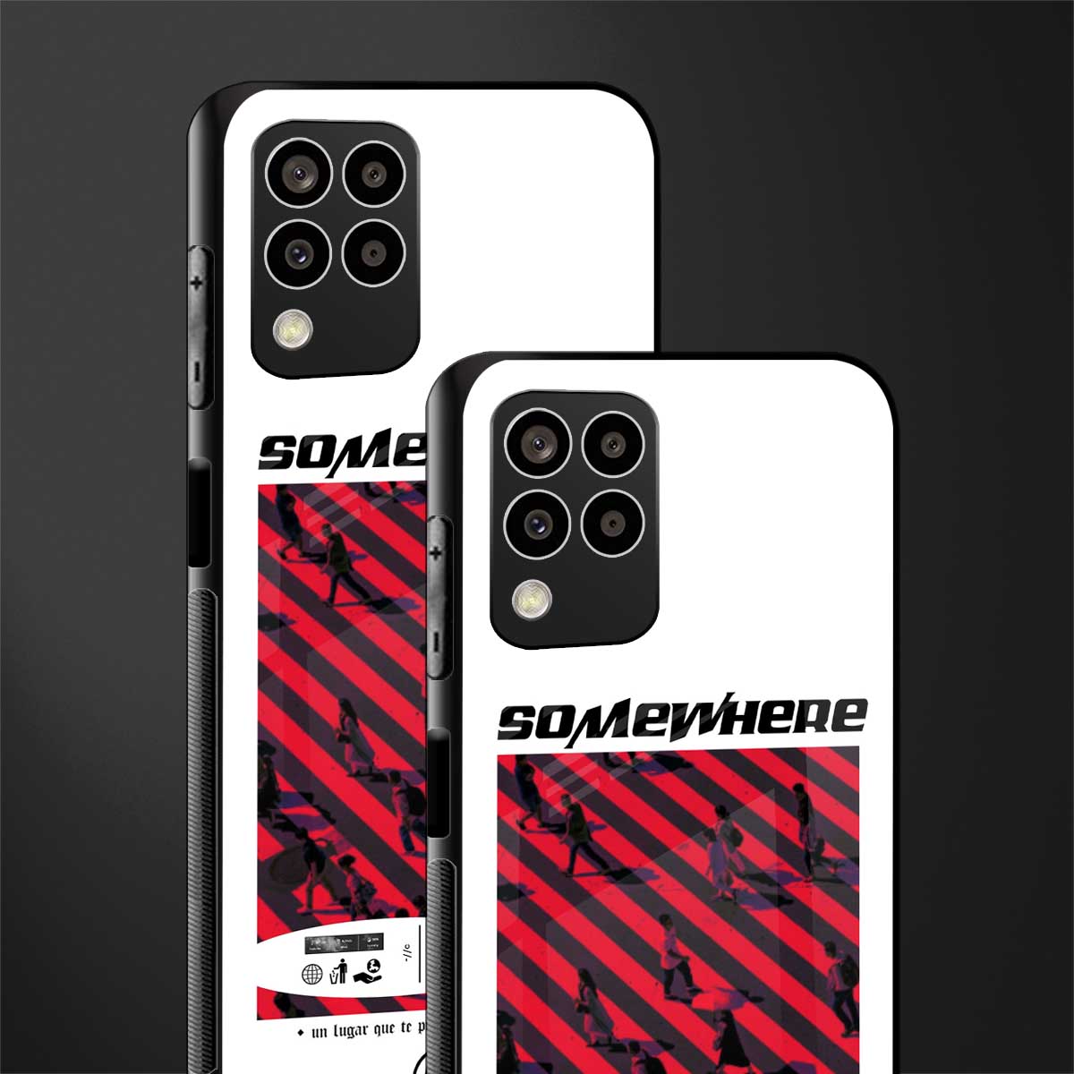 somewhere on the planet back phone cover | glass case for samsung galaxy m33 5g