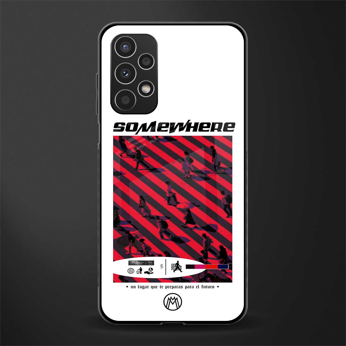 somewhere on the planet back phone cover | glass case for samsung galaxy a13 4g