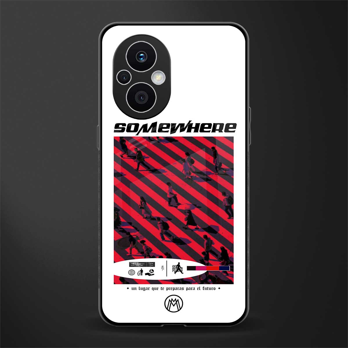 somewhere on the planet back phone cover | glass case for oppo f21 pro 5g