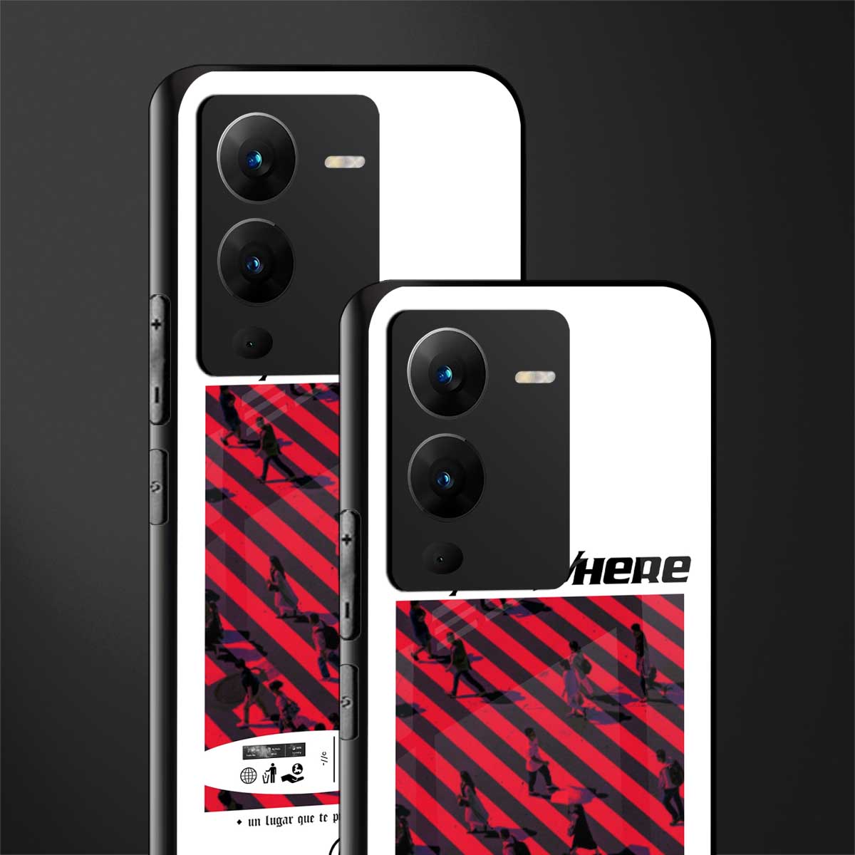 somewhere on the planet back phone cover | glass case for vivo v25 pro 5g