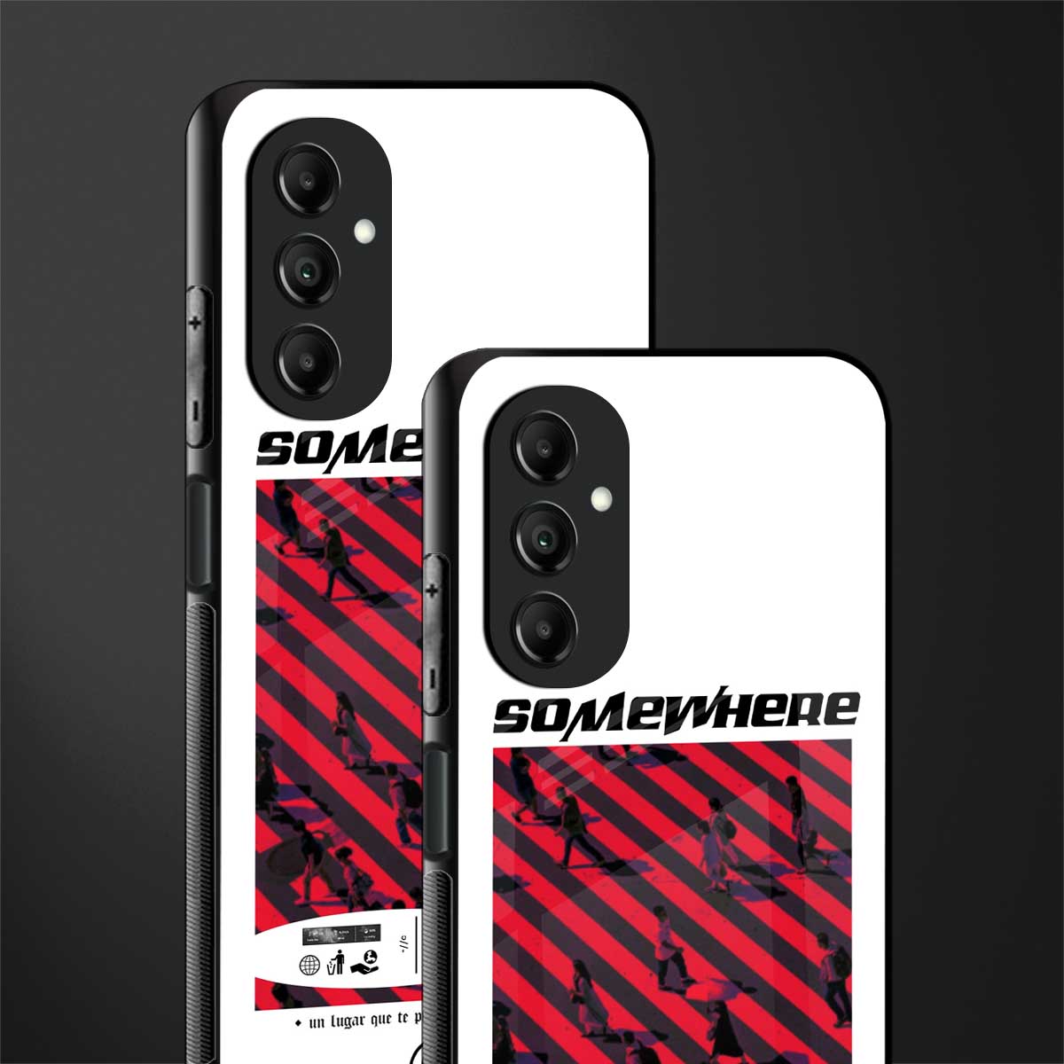 somewhere on the planet back phone cover | glass case for samsung galaxy a14 5g