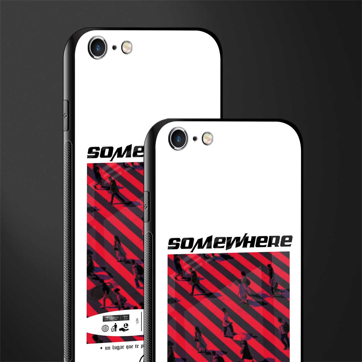 somewhere on the planet glass case for iphone 6 plus image-2