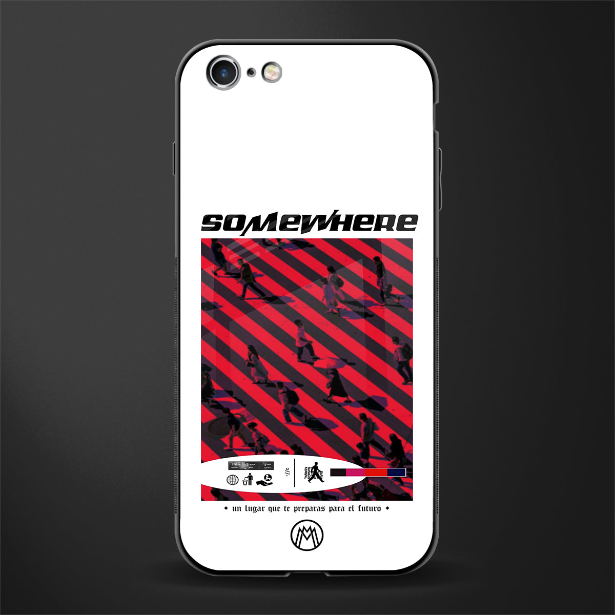 somewhere on the planet glass case for iphone 6 image